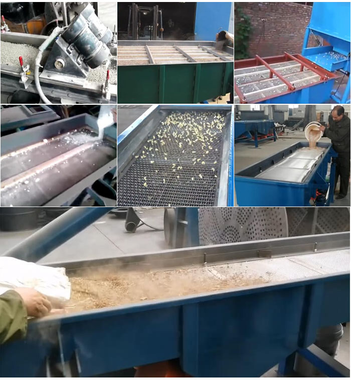 直線振動篩，石子，沙子，砂石等物料使用現(xiàn)場圖