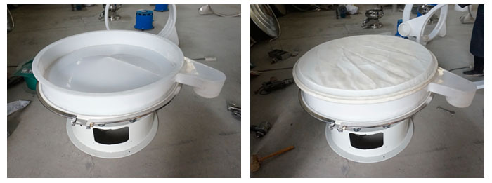 準(zhǔn)備底座安裝底框，將篩網(wǎng)放在底框上